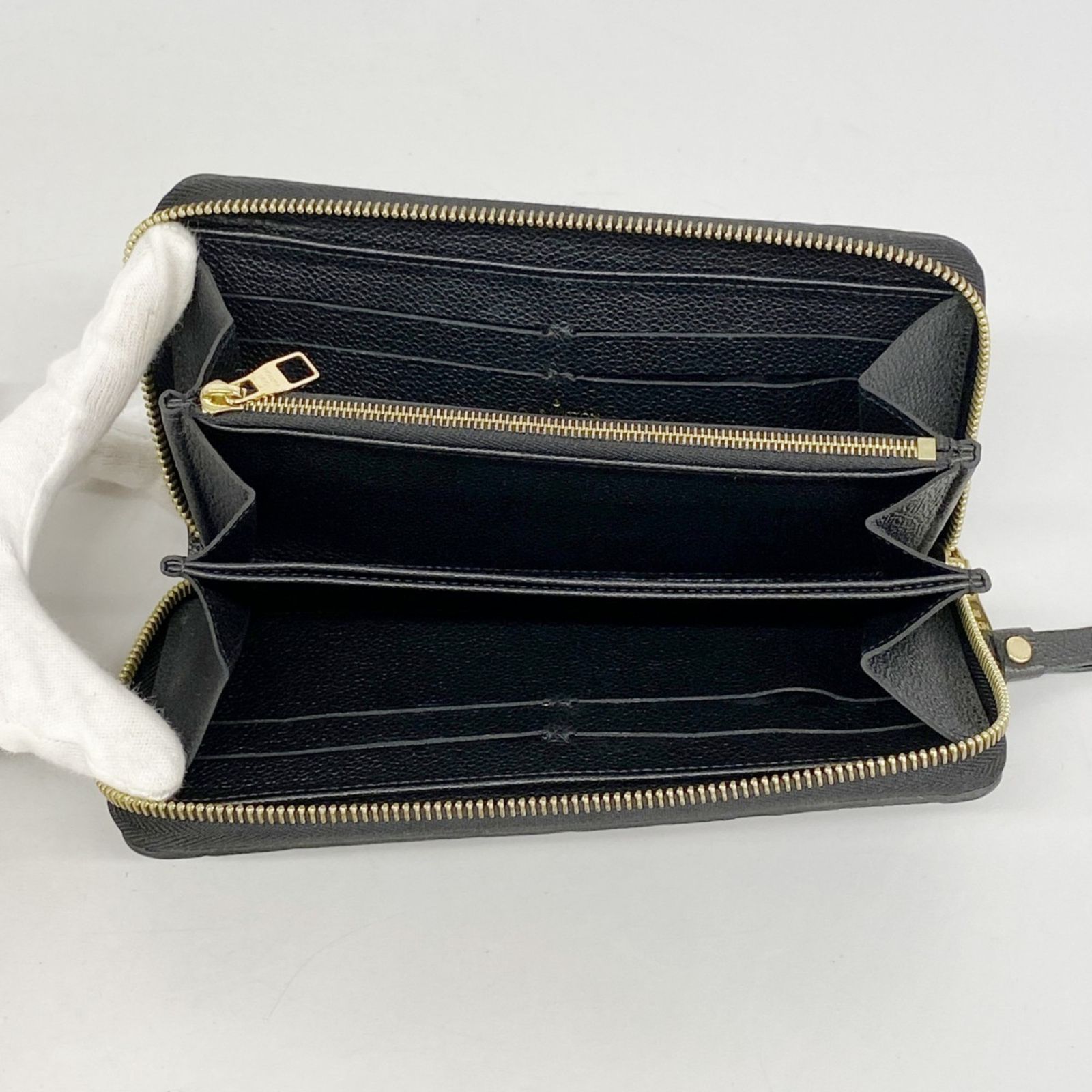 【美品】ルイヴィトン ジッピーウォレット M60571 アンプラント モノグラム ルイヴィトン モノグラム・アンプラント ジッピー・ウォレット 長財布