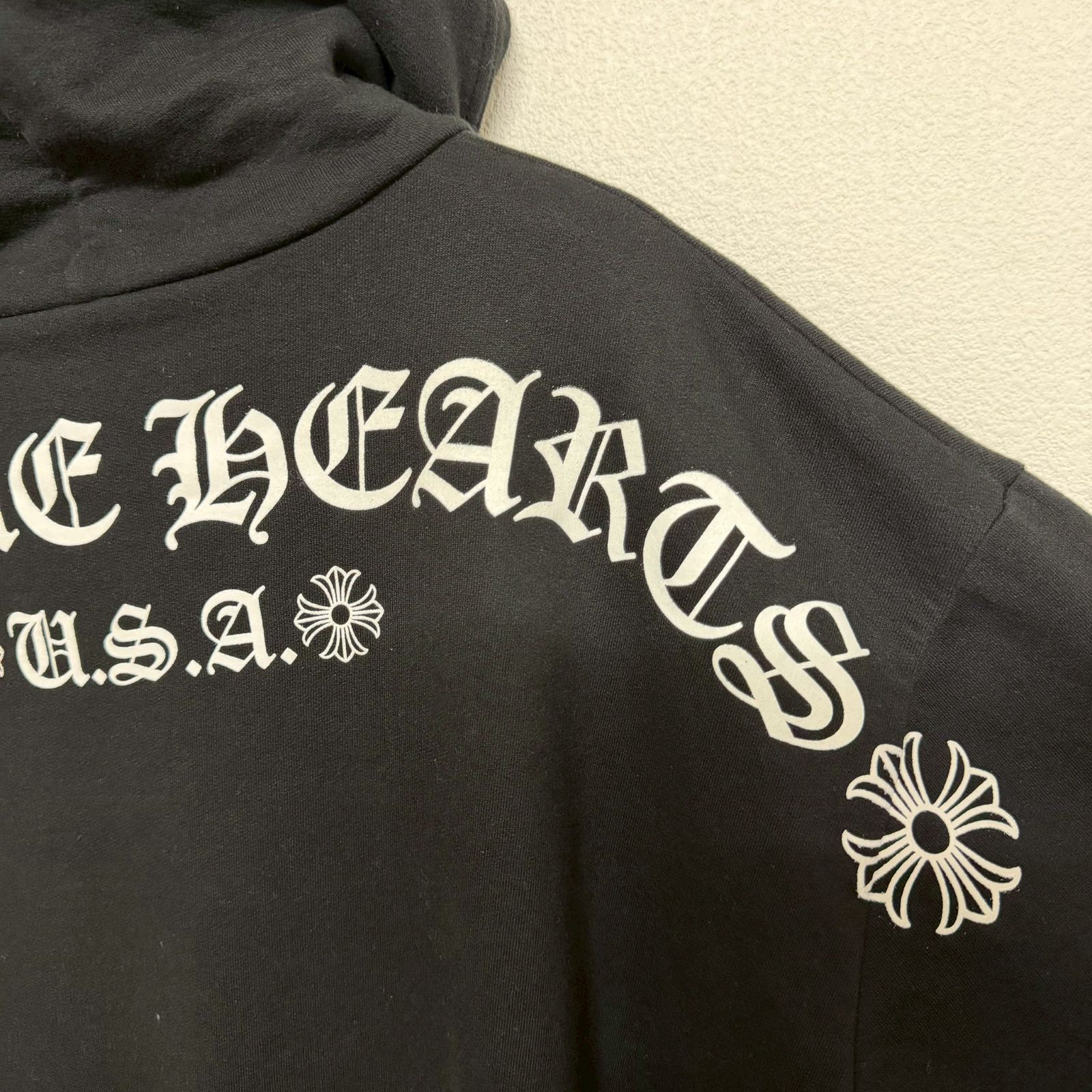 CHROME HEARTS クロムハーツ アーチ ロゴ バックプリント フーディー 