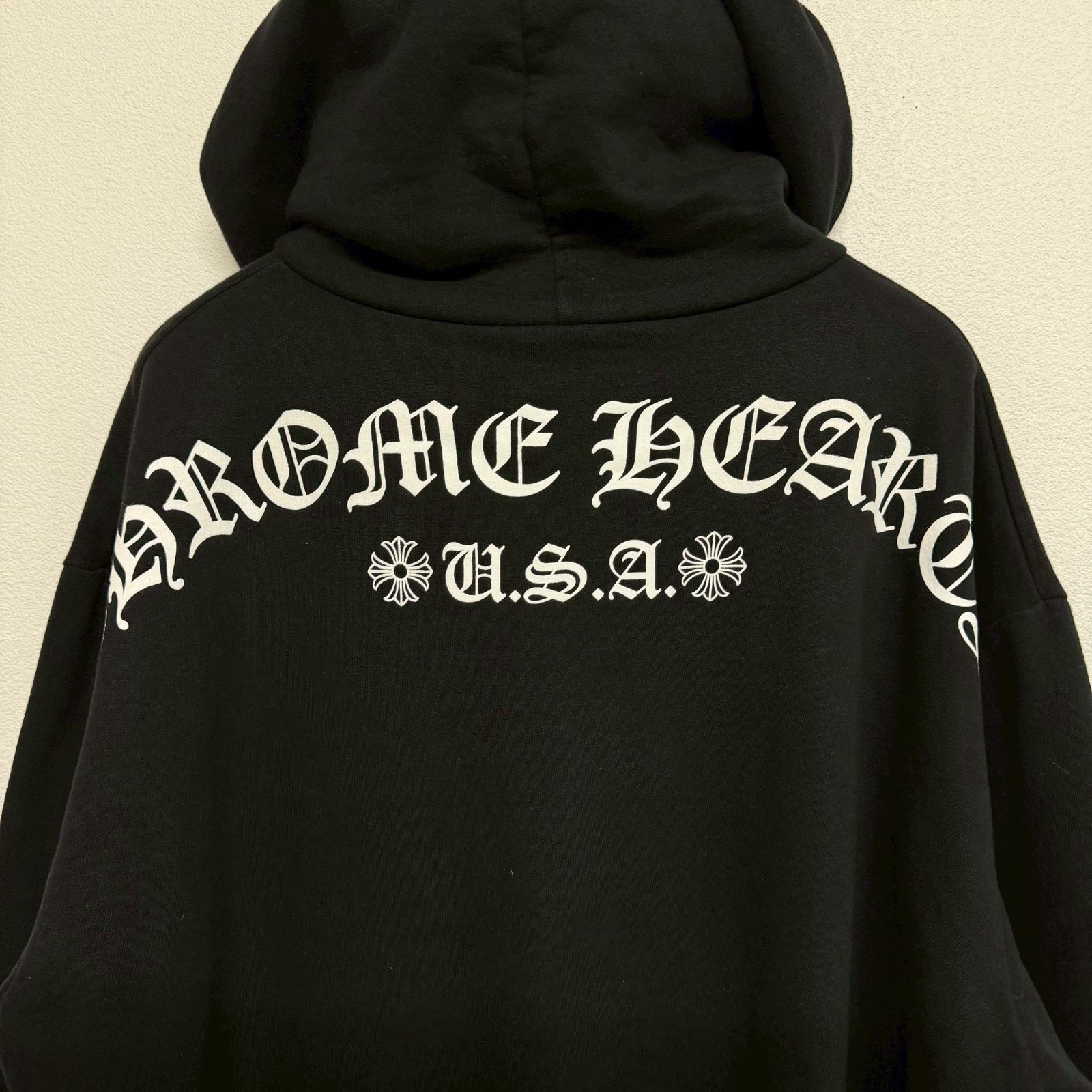 CHROME HEARTS クロムハーツ アーチ ロゴ バックプリント フーディー 