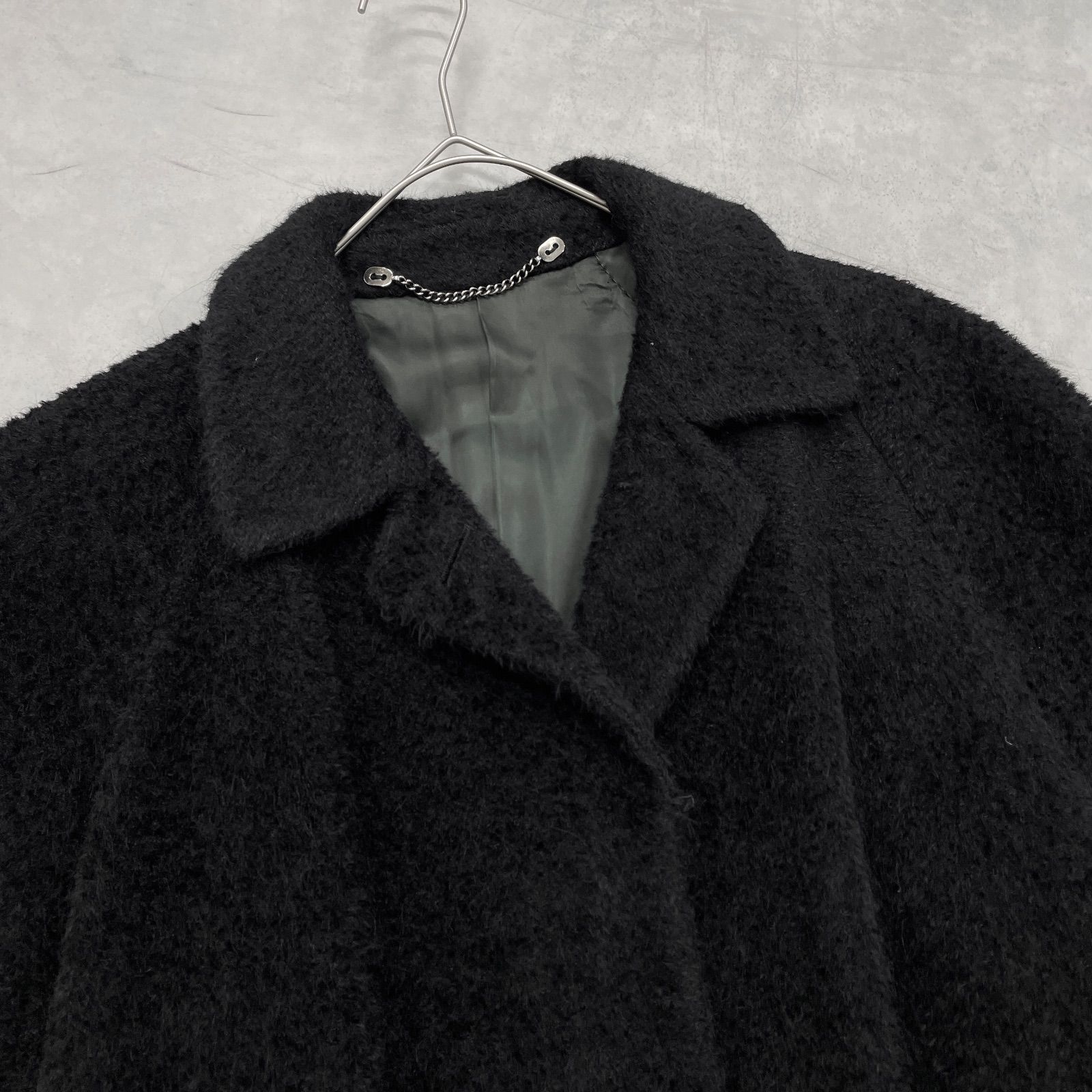 Paul Stuart ポールスチュアート ロングコート シャギー ベルト 起毛