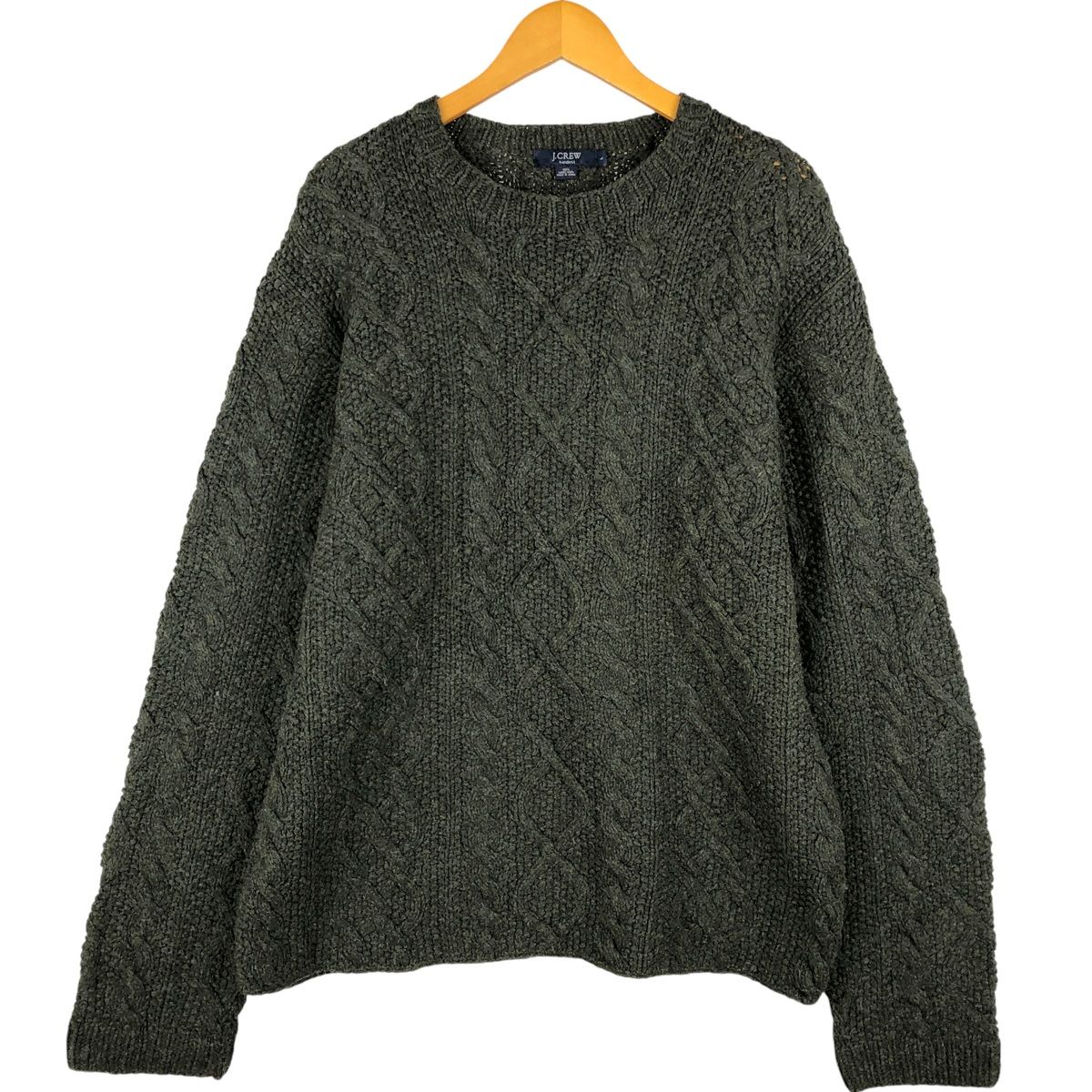 古着 ジェイクルー J.Crew ケーブル編み フィッシャーマン アラン 