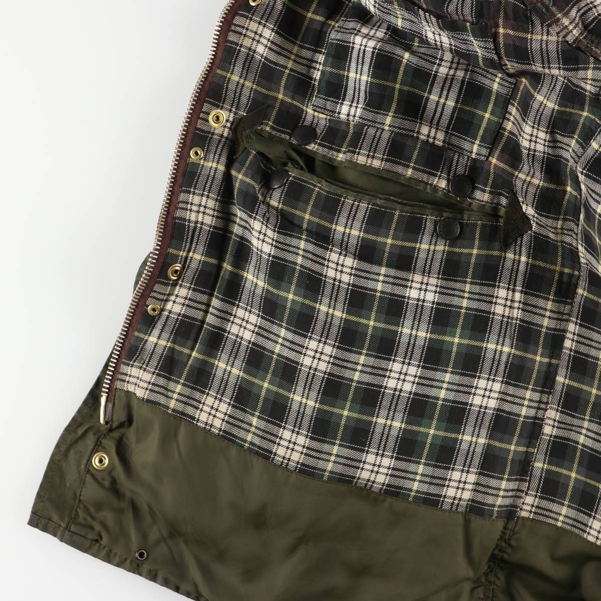 古着 80~90年代 バブアー Barbour BORDER ボーダー フード付き 旧3