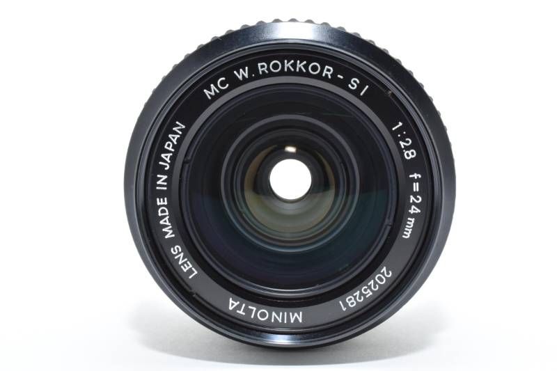 実用品】Minolta ミノルタ MC W.ROKKOR-SI 2.8 24mm MFレンズ #4000-13
