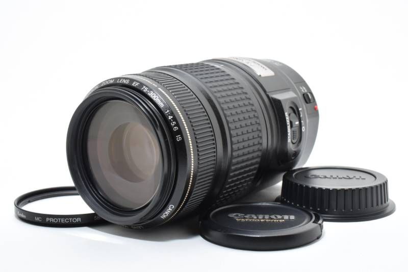 フード付☆極上品☆迫力の300mm☆キャノン Canon EF75-300 ef75-300mm