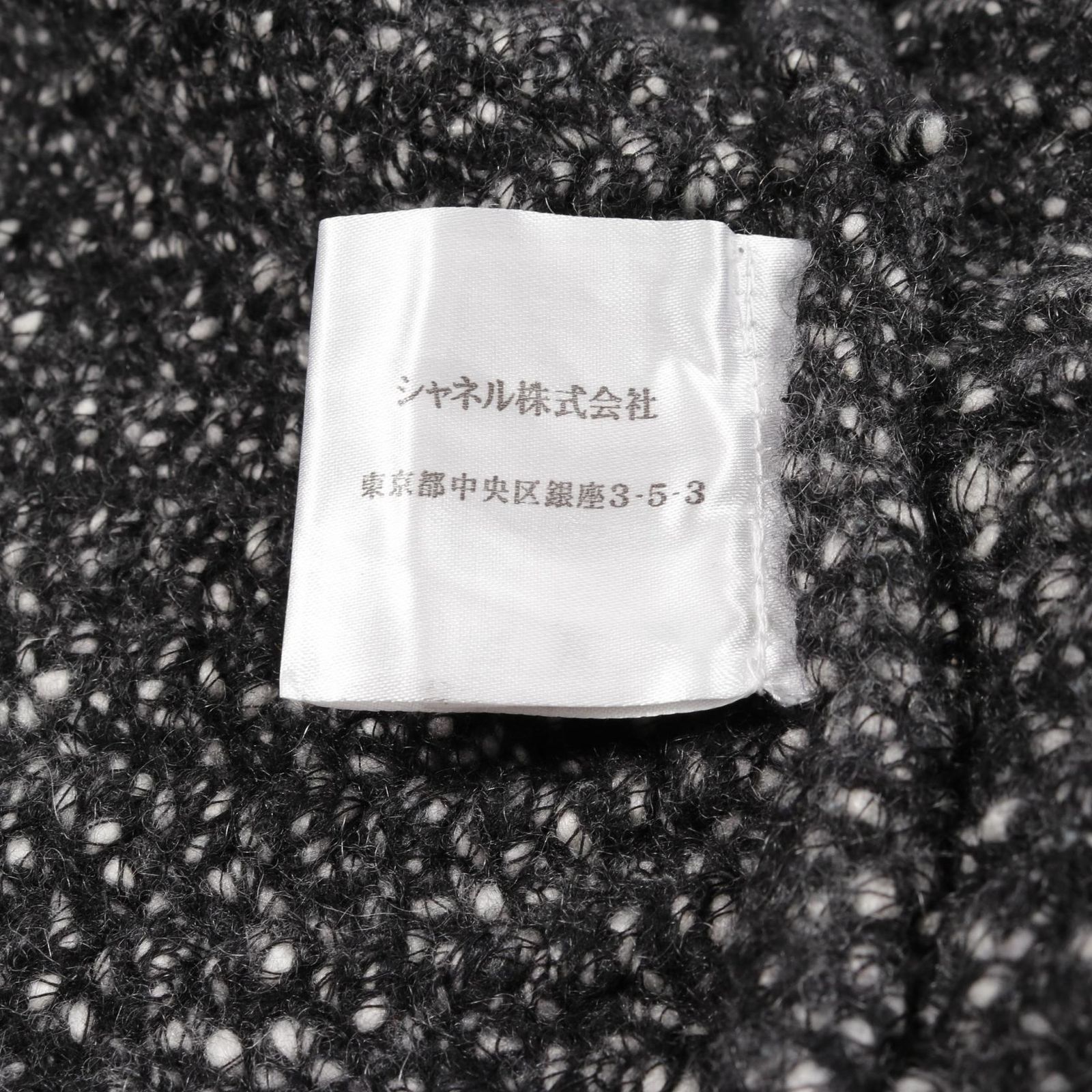 美品★CHANEL★カシミヤ★ノーカラー★ジャケット★アンサンブル シャネル CHANEL ノーカラージャケット ココマーク - カシミヤ