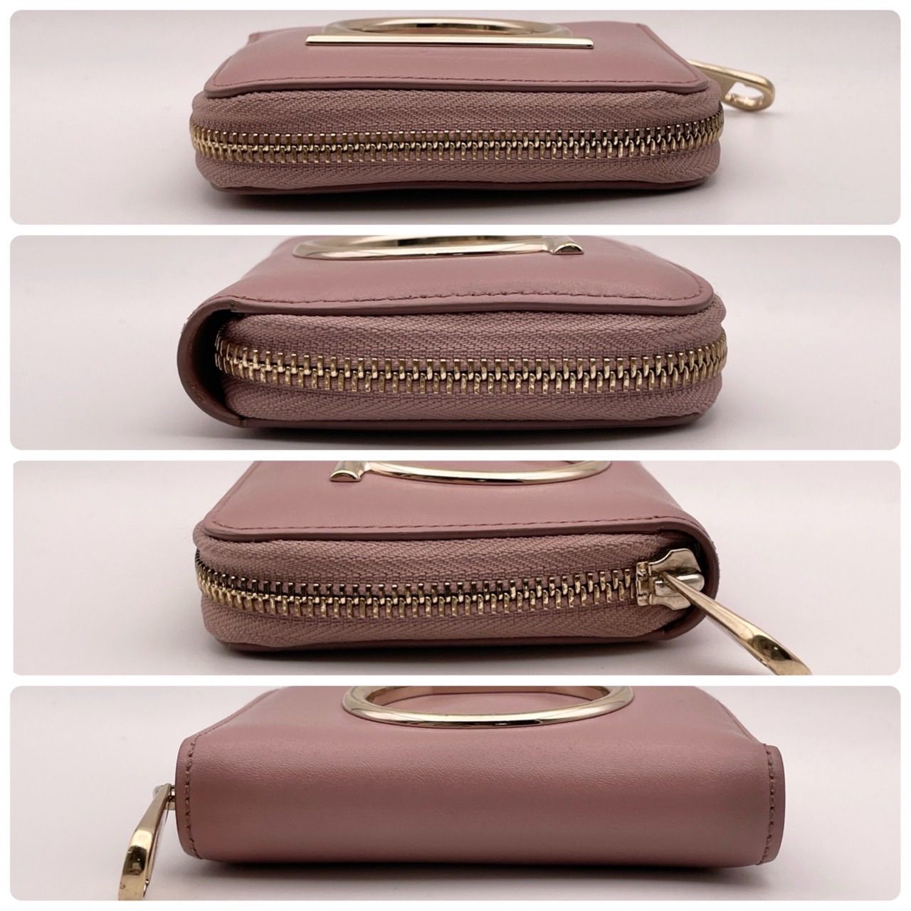 フェラガモ　財布　二つ折り　ラウンドファスナー　レディース　コンパクト　ピンク フェラガモ 財布 二つ折り ラウンドファスナー レディース コンパクト