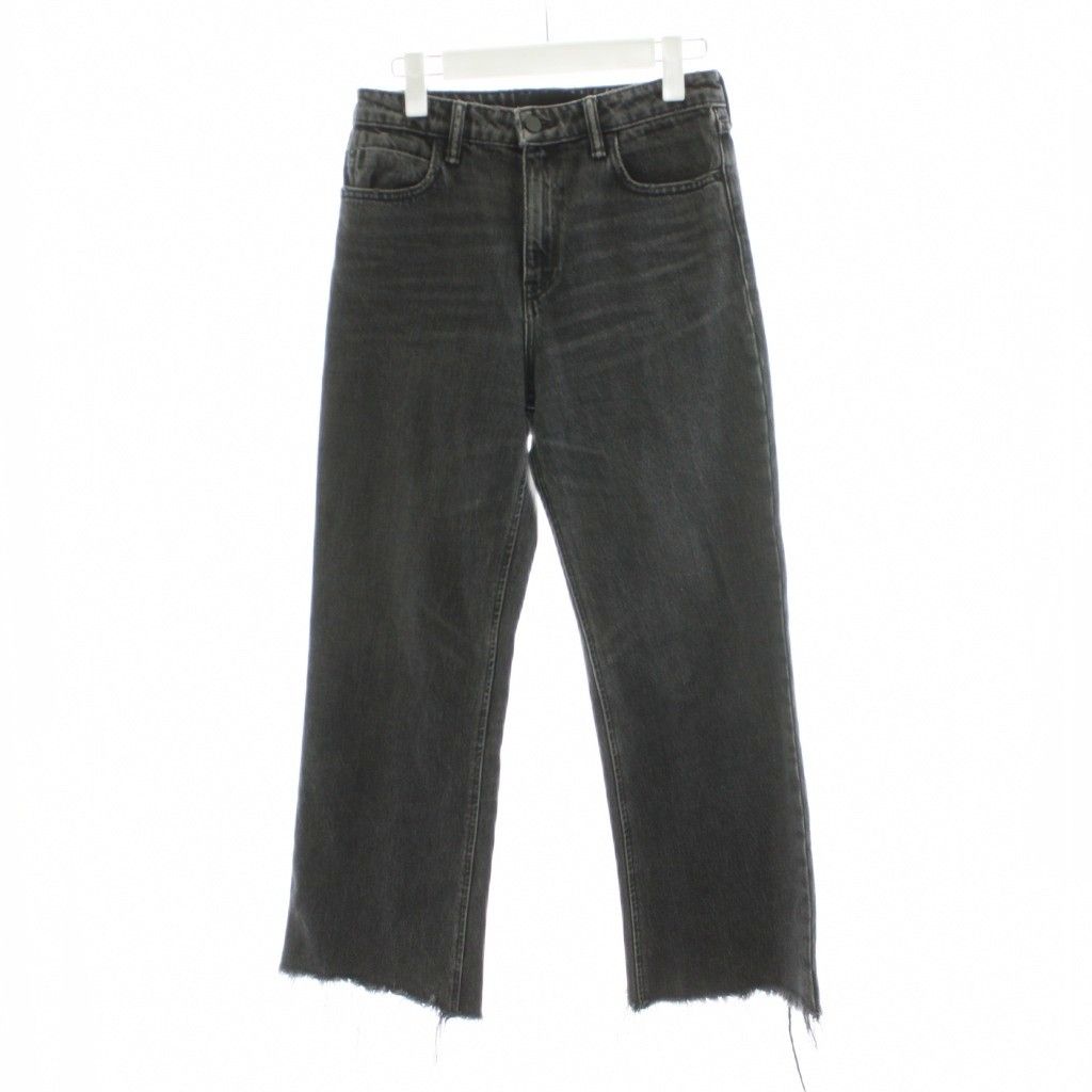 Alexander wangロゴデニムパンツ　ブラック25サイズ アレキサンダーワン ALEXANDER WANG DENIM X alexanderwang デニム