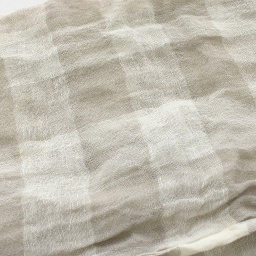 【新品同様】マックスマーラ　ウィークエンド　大判ストール　リネン　フリンジ MAXMARA WEEKEND LINE（マックスマーラウィークエンドライン） MAX