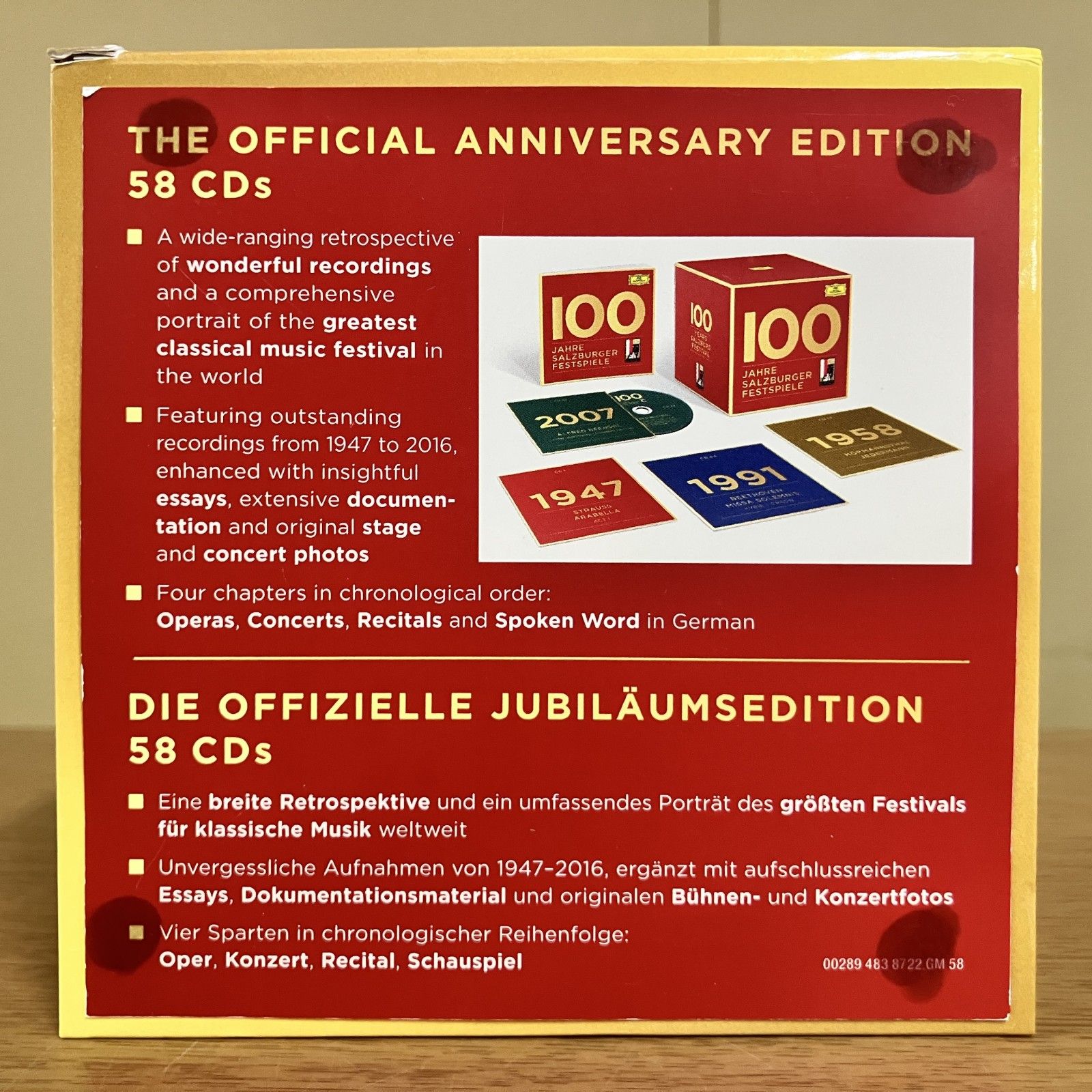 ☆ザルツブルク音楽祭100周年記念ボックス (58CD) DG Deutsche