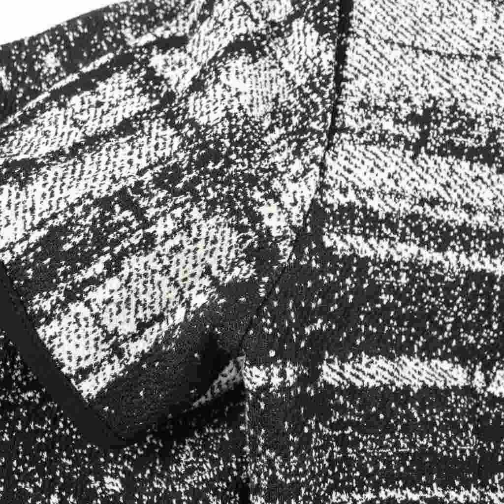 【美品】DKNY ダナキャラン ニューヨーク レースAラインワンピース　2 ダナキャランニューヨーク DKNY ワンピース ひざ丈 0 黒 ブラック 格子