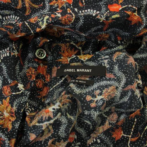 イザベルマラン ISABEL MARANT ワンピース 絹 シルク 34 黒 ブラック