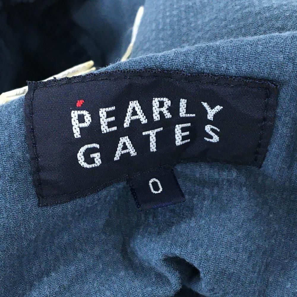 美品】パーリーゲイツ コーデュロイパンツ ネイビー ロゴ白 ティー装着