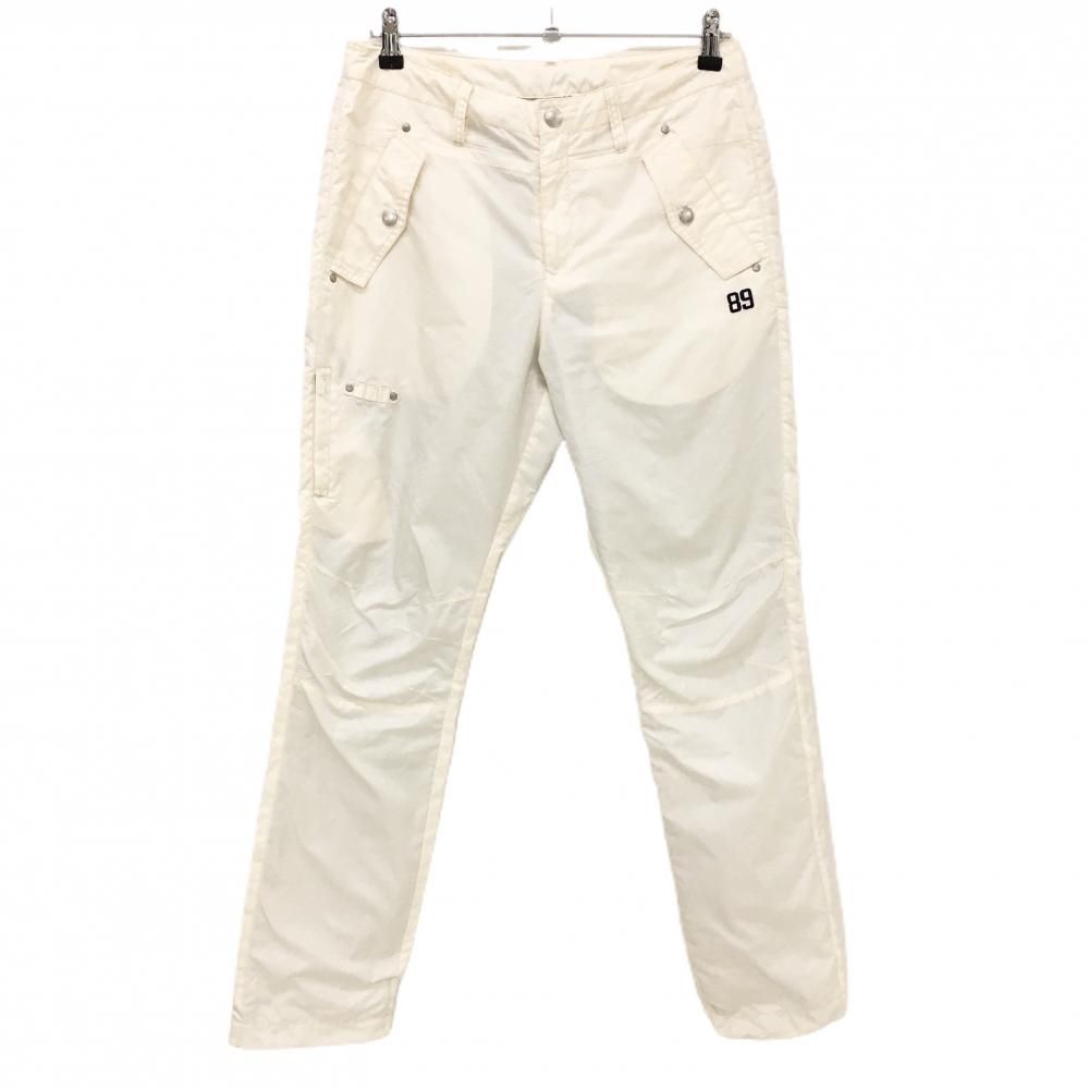 パーリーゲイツ パンツ アイボリー シャカシャカ 蓄熱裏地 ドロー