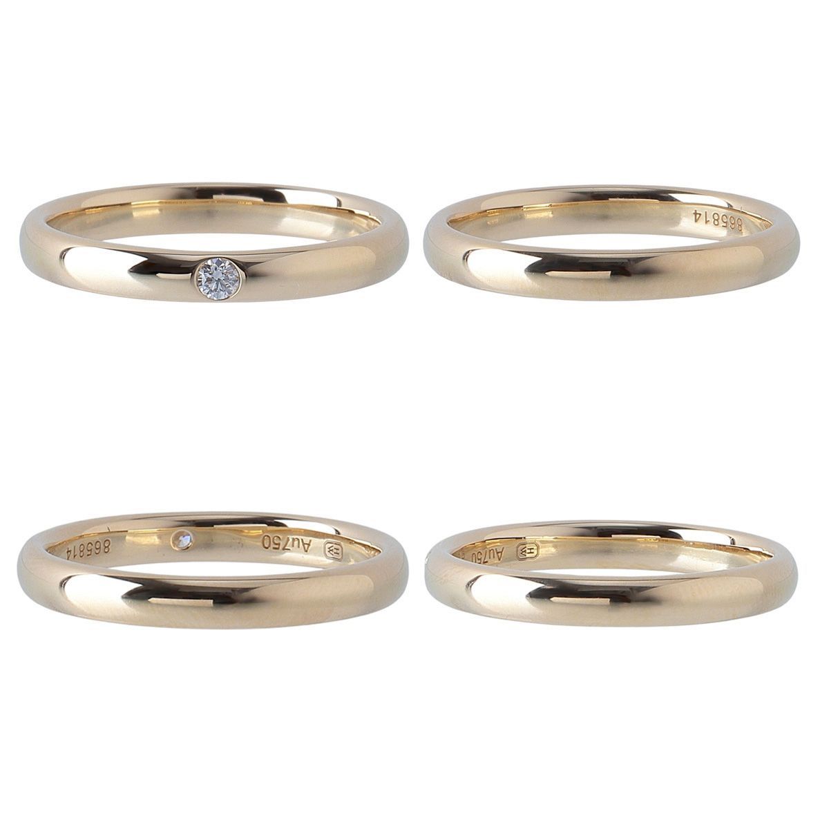 ハリーウィンストン マリッジ ダイヤ リング 15.5号～16号 Au750YG