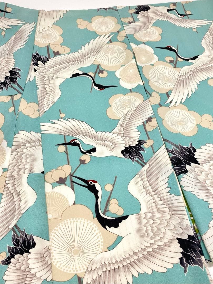 2尺袖 ブランド ポリエステル着物 和風館 縦金通し 大輪 袴用 2尺袖 ブランド ポリエステル着物 和風館 縦金通し 大輪 袴用