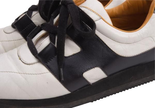 エルメス クイッカーレザーシューズ 白黒キャメル37 1/2(値引き中) エルメス クイッカーレザーシューズ 白黒キャメル37 1/2(値引き中)