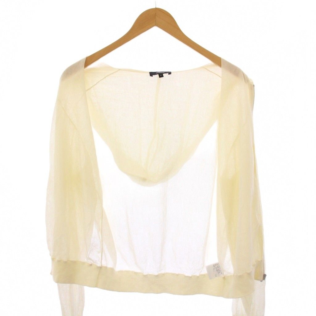 セオリー Theory 25SS Sheer Crepe Zip Up Hoodie シアークレープ