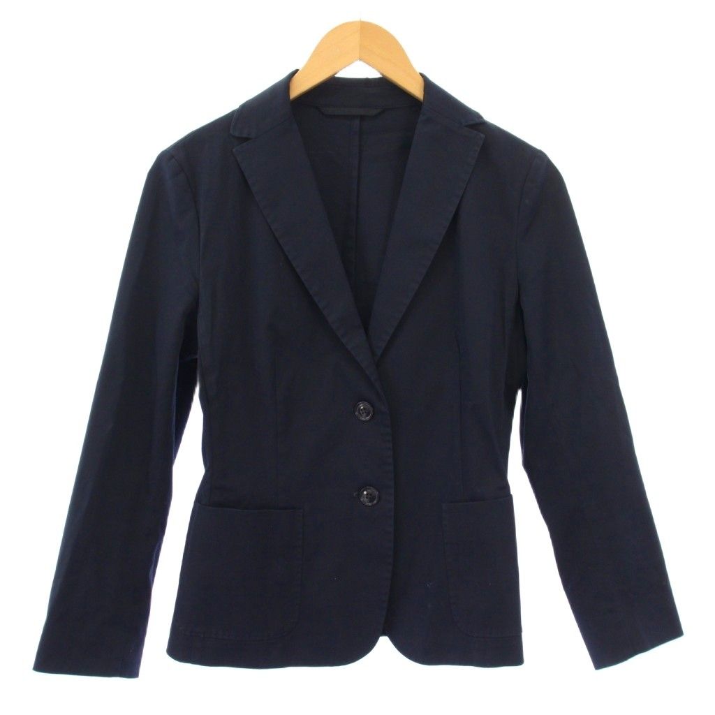 マックスマーラ　セットアップ　ネイビー　42 マックスマーラ MAX MARA セットアップ テーラードジャケット シングル