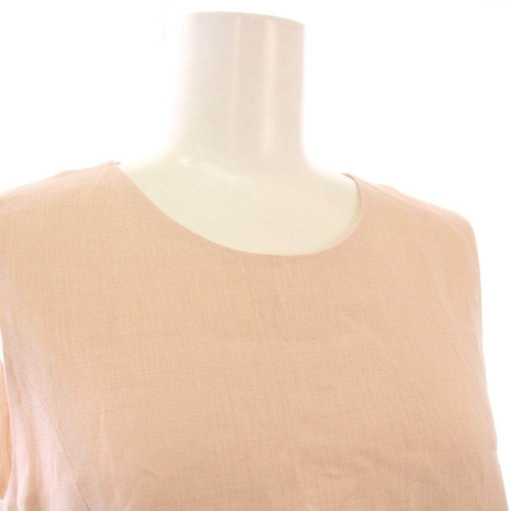 フォクシー FOXEY DROPPED WAIST PINTUCK DRESS ノースリーブ