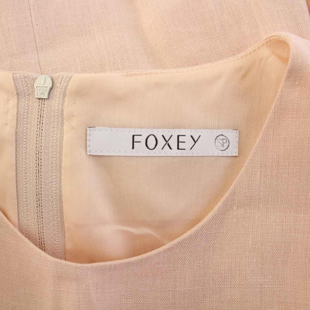 フォクシー FOXEY DROPPED WAIST PINTUCK DRESS ノースリーブ