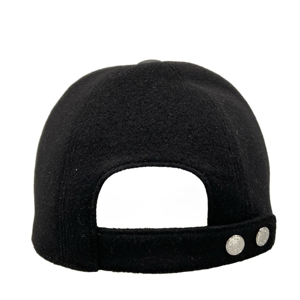 【美品】エルメス キャスケット ブラック 59 エルメス キャスケット ネヴァダ セルジュ コットン ブラック #59未