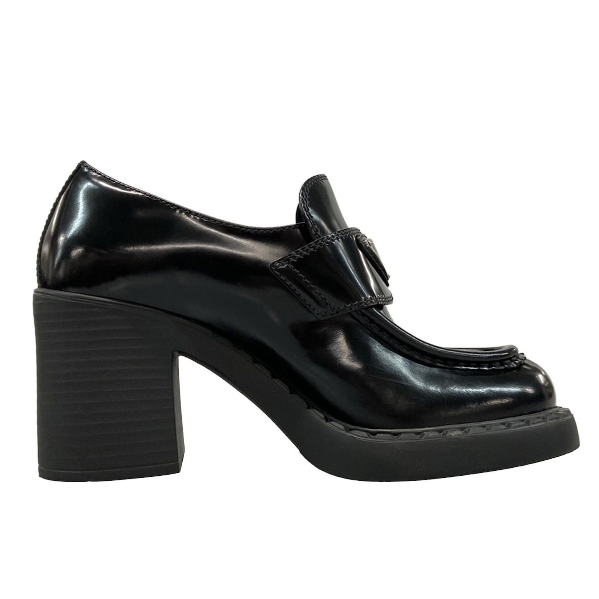 PRADA(プラダ) ローファー 35 1/2 レディース チョコレート ブラッシュ