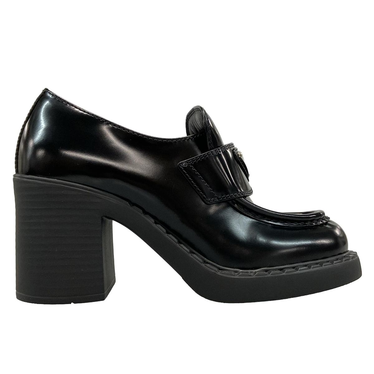 PRADA(プラダ) ローファー 35 1/2 レディース チョコレート ブラッシュ