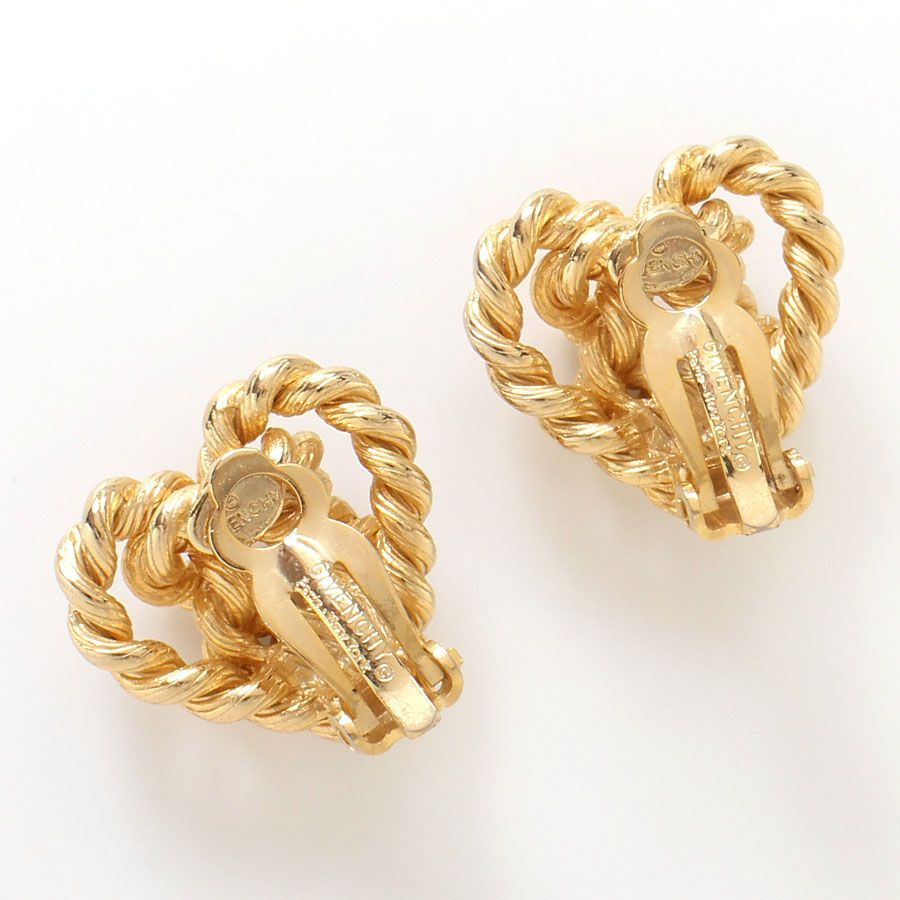 MOK25519 美品 GIVENCHY ジバンシィ イヤリング ヴィンテージ ゴールド