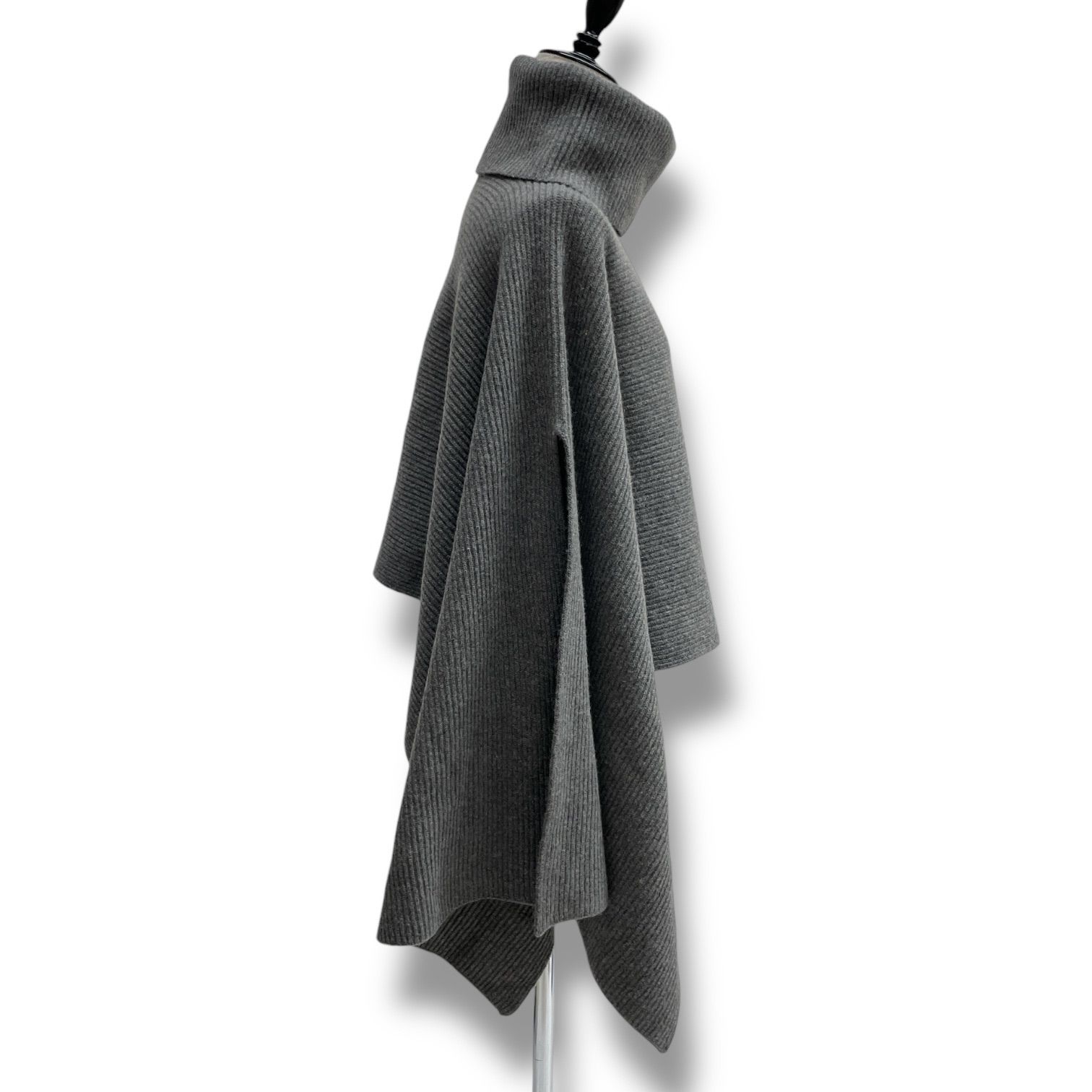 AP STUDIO タートルネック　ポンチョ　プルオーバー　グレー AP STUDIO タートルネック ポンチョプルオーバー 【公式通販】