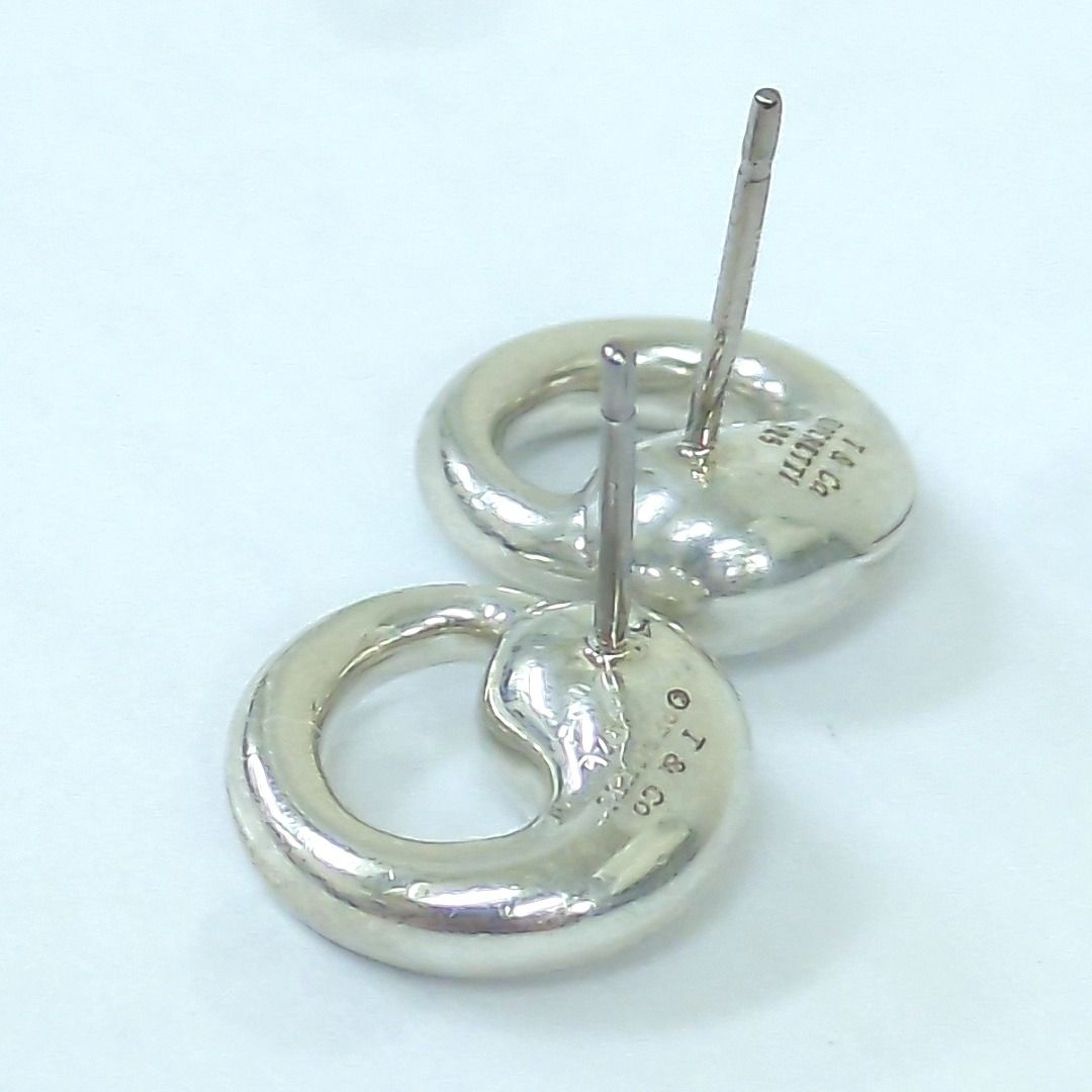 c312 美品　ティファニー　エターナルサークル　ピアス　シルバー　925 ティファニー エターナル サークル ピアス シルバー925 - メルカリ