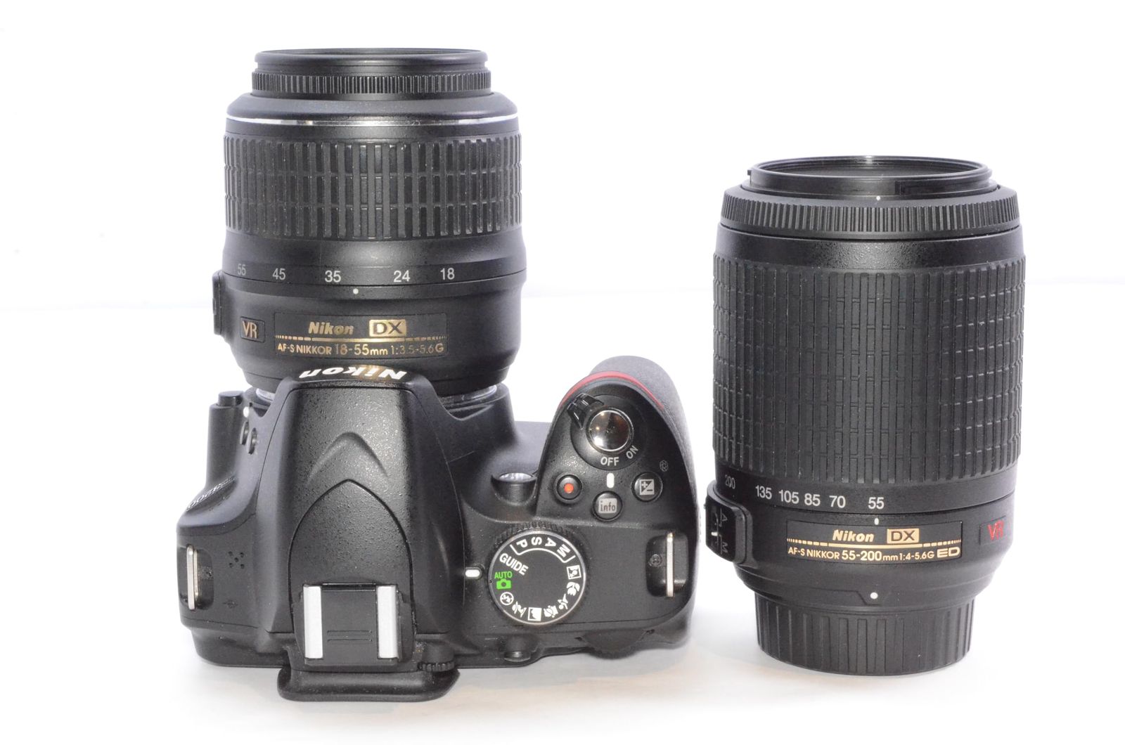 Nikon D3200 18-55 55-200 ダブルズーム Amazon.com : Nikon D3200 24.2 MP CMOS Digital SLR Camera with 18