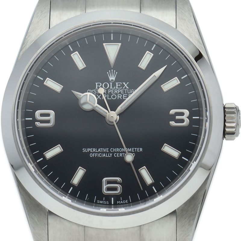 ロレックス エクスプローラー1 114270(Z) SS メンズ時計 ブラック 2006