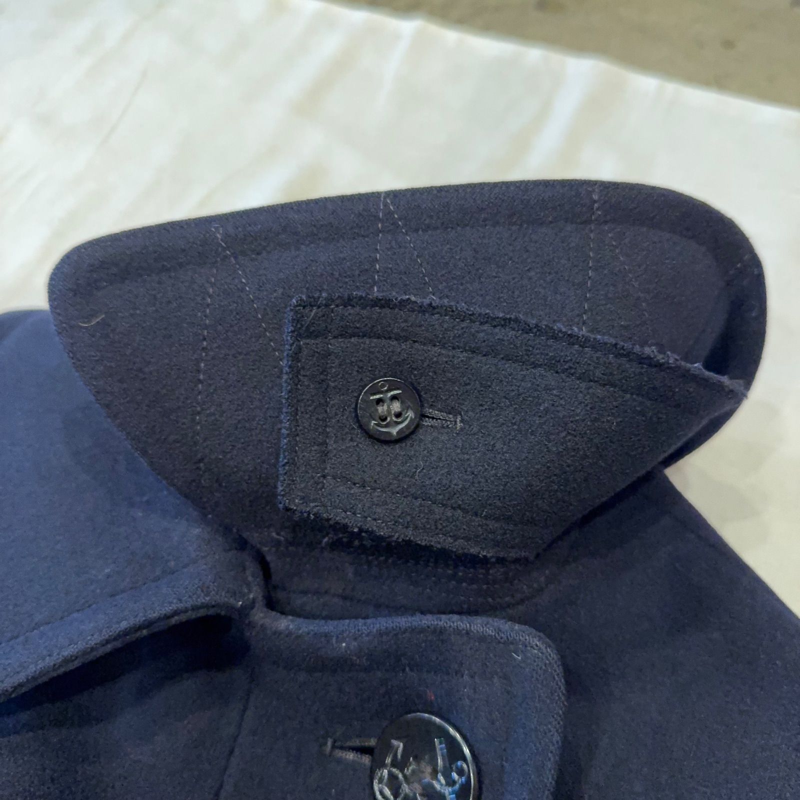 40s US NAVY ピーコート Pコート ヴィンテージ メルトンウール 