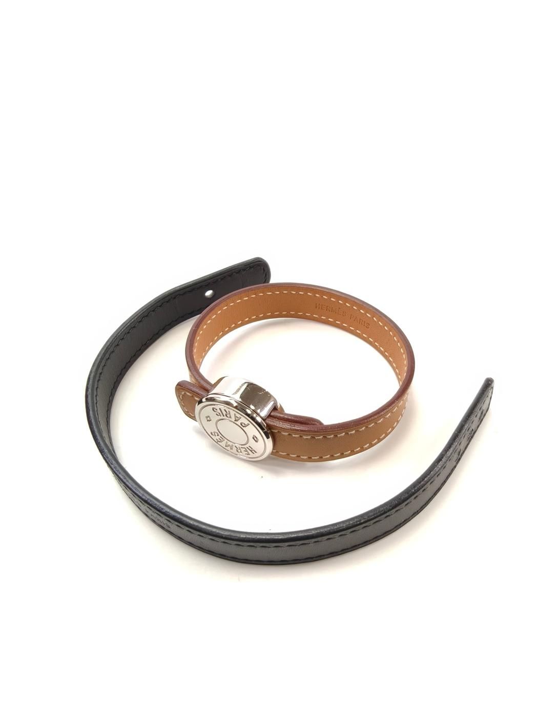 HERMES エルメス セリエ ルーピング ブレスレット 2Way ブラウン