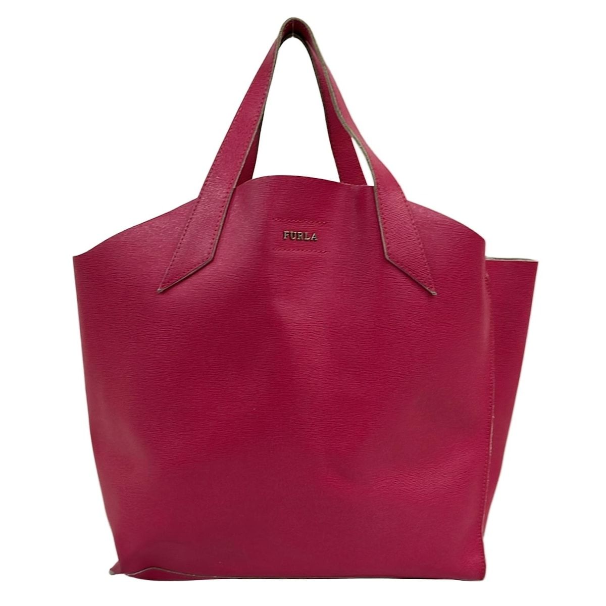 FURLA(フルラ) トートバッグ - ピンク レザー - メルカリ