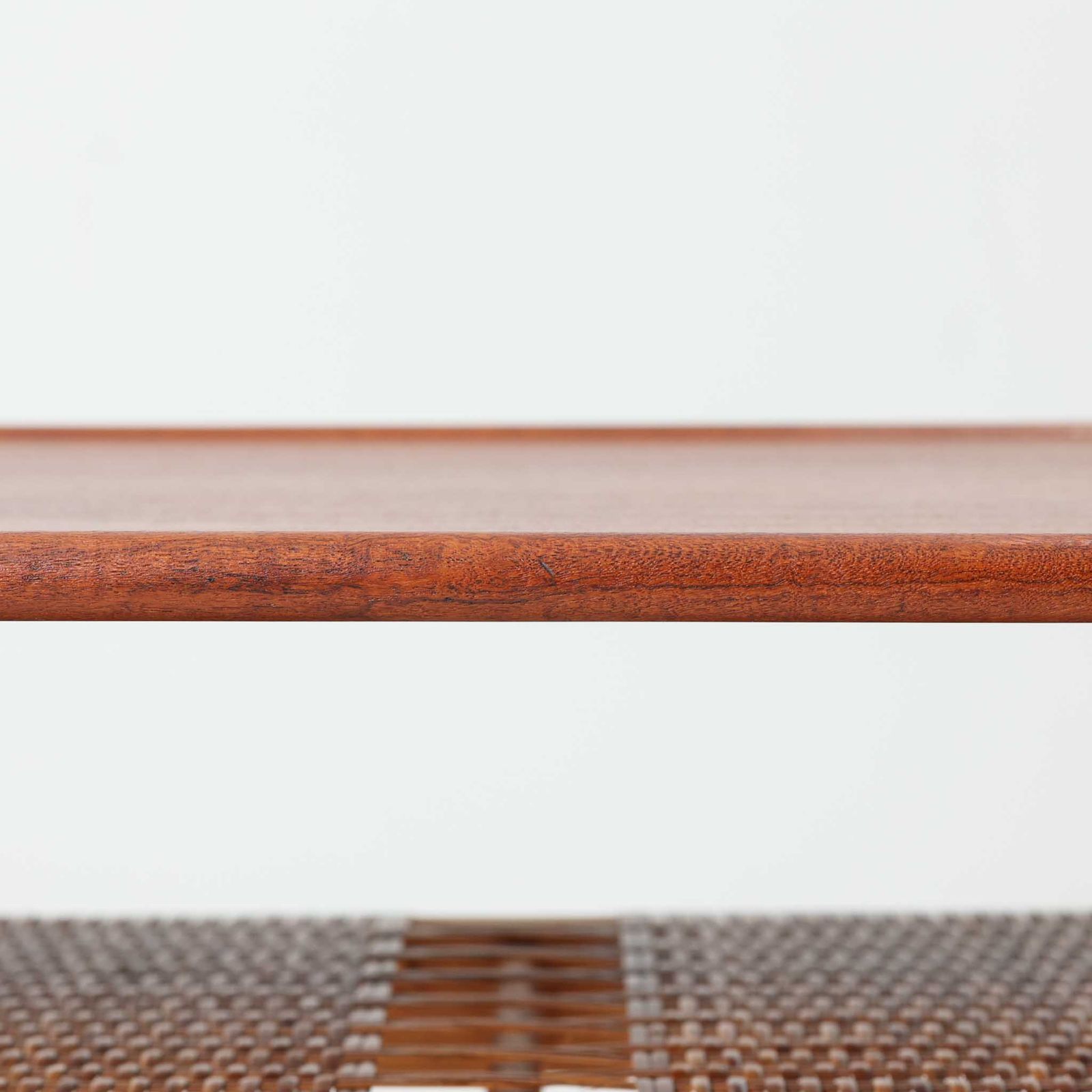 Hans J. Wegner センターテーブル AT10 チーク×オーク×ラタン 幅160cm 