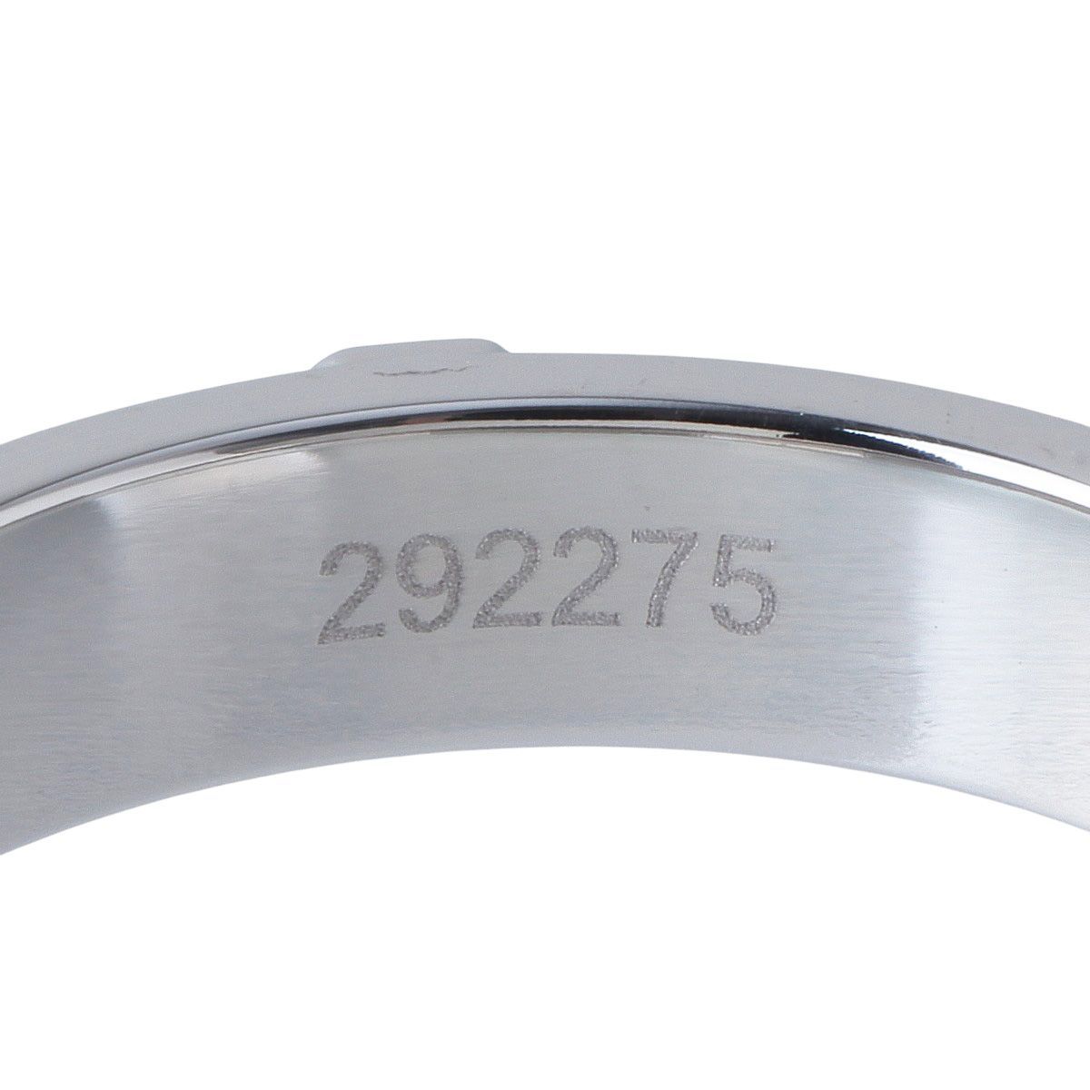 ハリーウィンストン HWロゴ バンド ダイヤ リング 1PD 16号 Au750WG