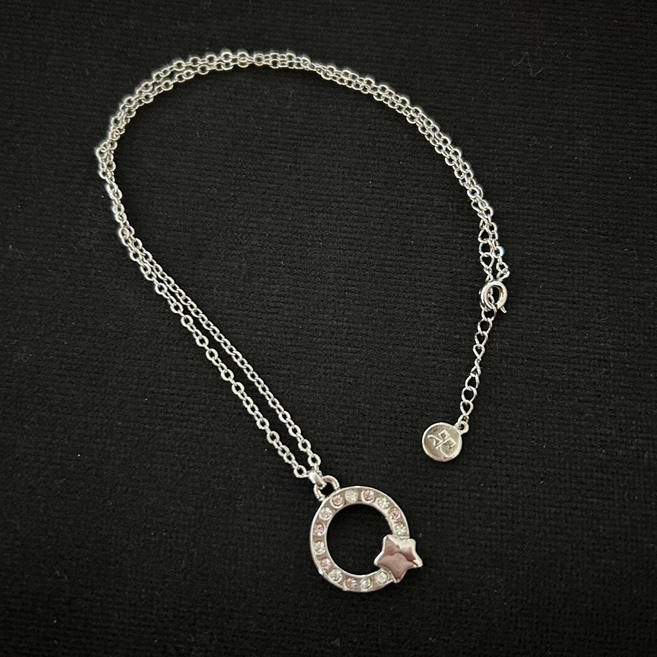 良品】Courrèges クレージュ ネックレス ラインストーン 星モチーフ 