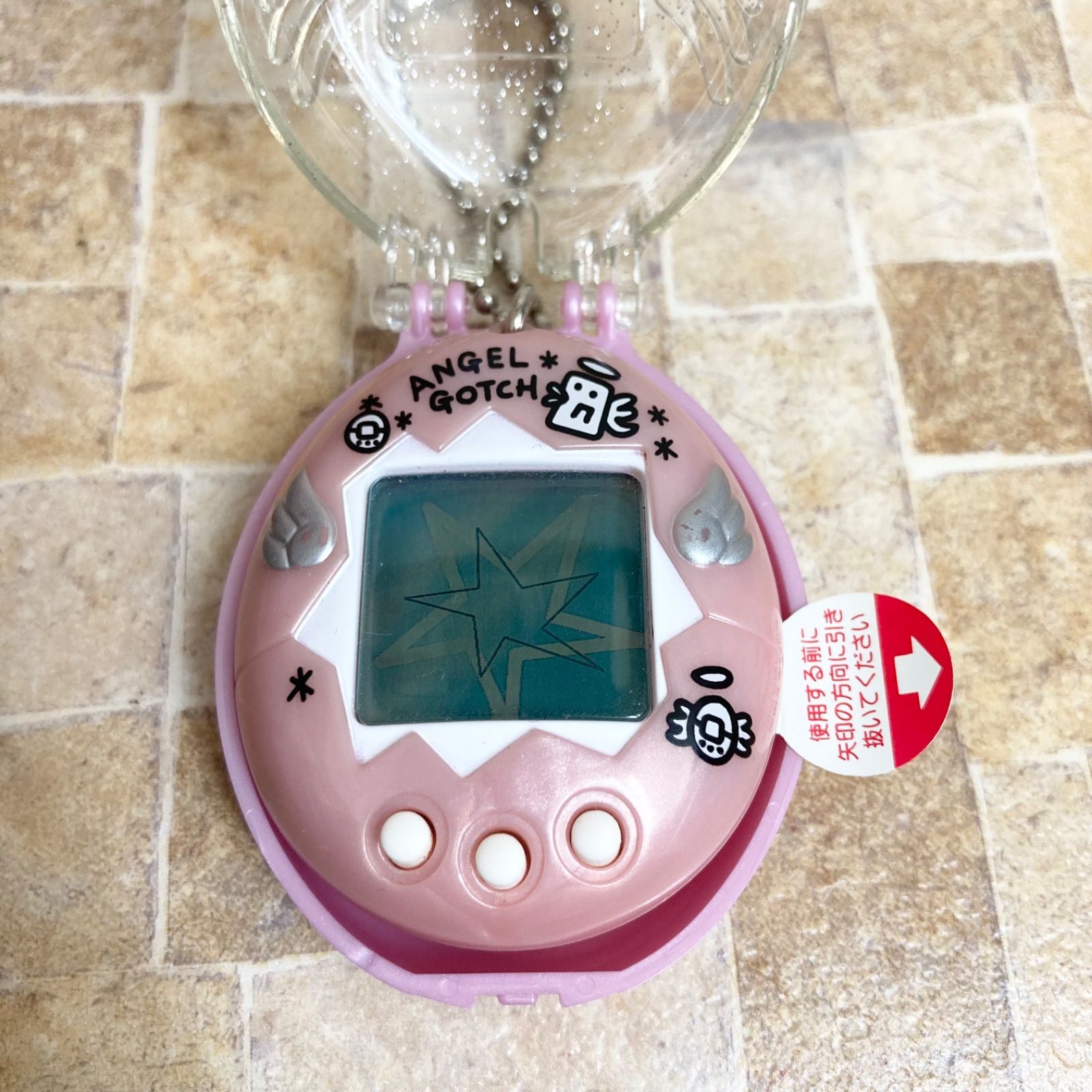 動作確認済】てんしっちのたまごっち ピンク 本体 たまごっちケース