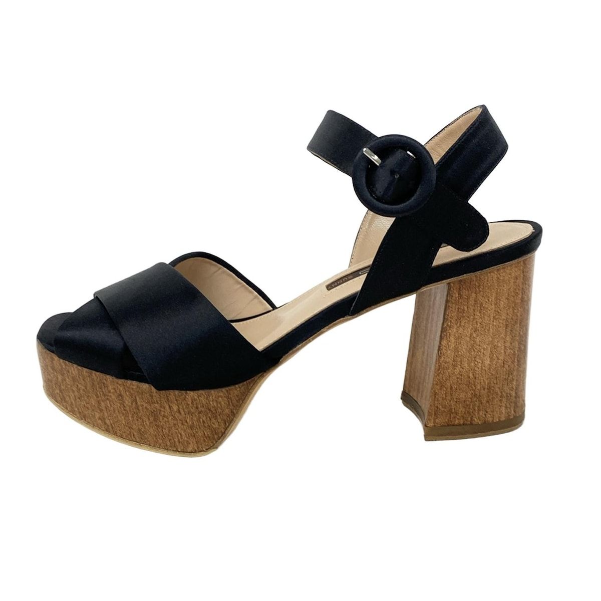 PELLICO(ペリーコ) サンダル 37 レディース - 黒 アウトソール張替済