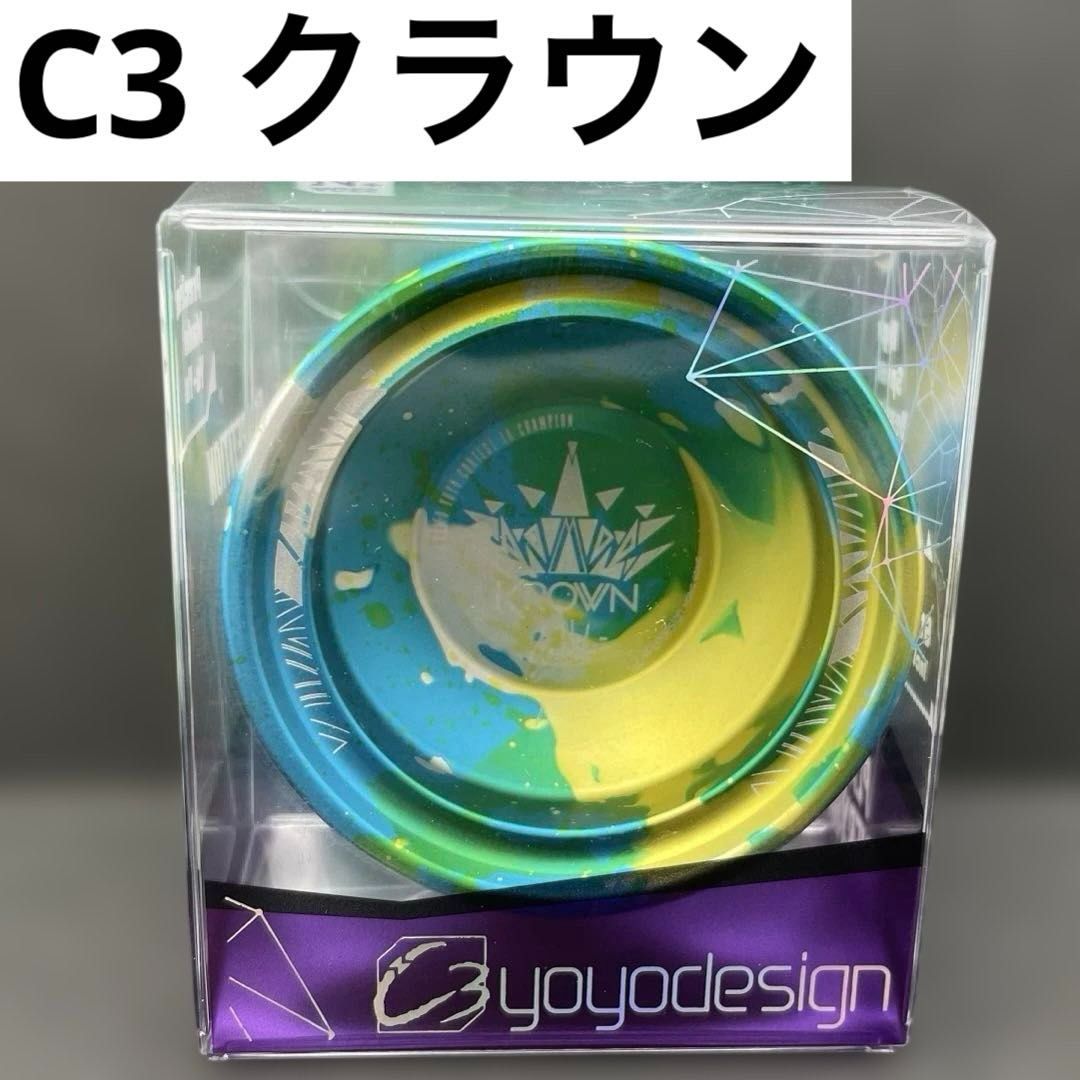 C3yoyodesign クラウン KROWN スプラッシュ（ライトブルー/イエロー