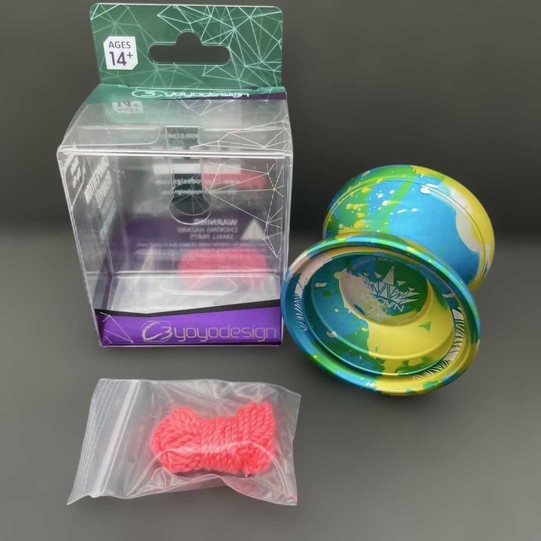 C3yoyodesign クラウン KROWN スプラッシュ（ライトブルー/イエロー