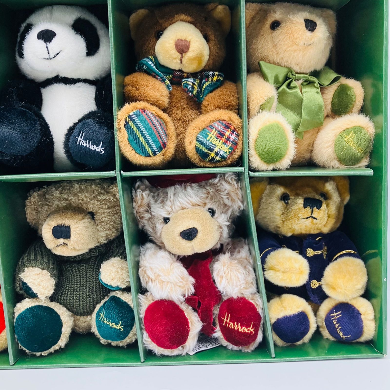 Harrods ミニチュア クリスマス テディベア ぬいぐるみ ハロッズ 15本 英国 Harrods [ハロッズ] 2021 クリスマスベア テディ ベアー