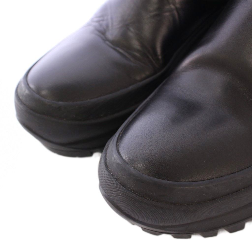 ジルサンダー JIL SANDER サイドゴアブーツ ショート 厚底 レザー 切替