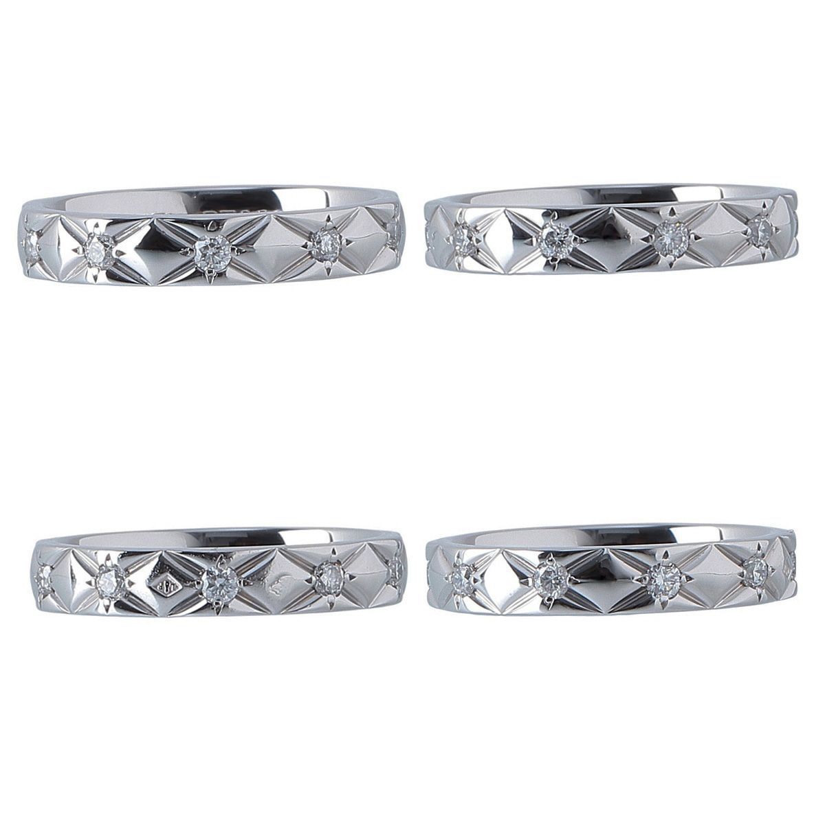 シャネル ダイヤ リング マトラッセ ミディアム フルダイヤ 10PD #48