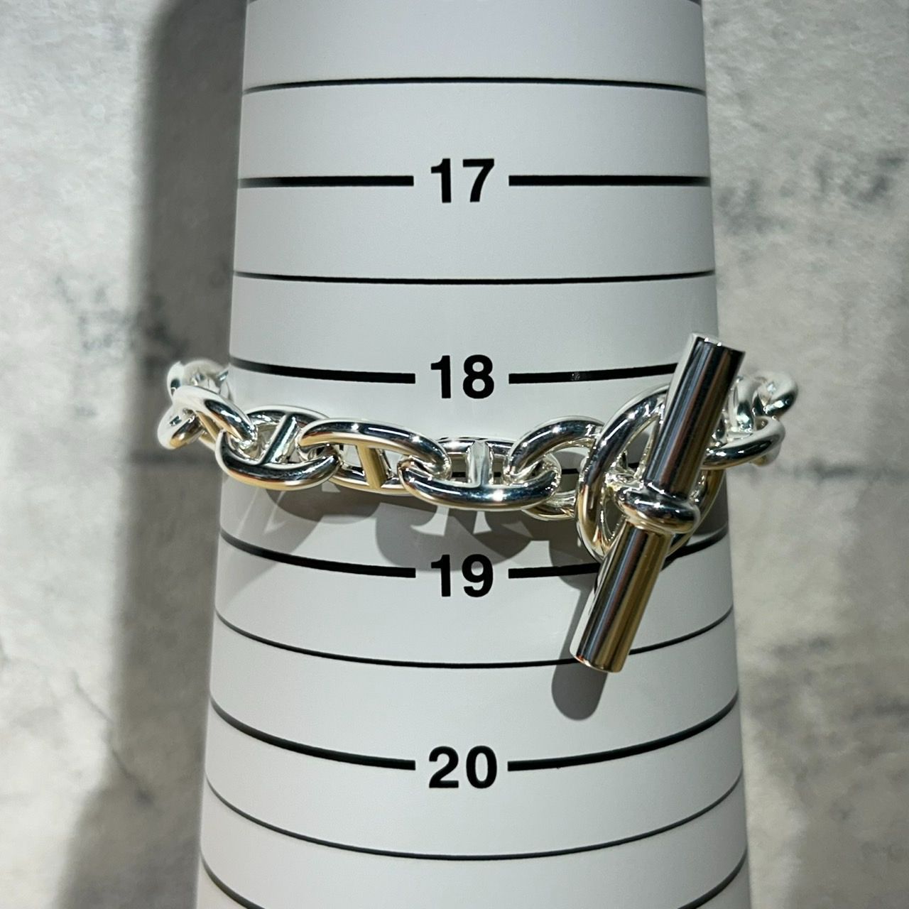 17コマ HERMES エルメス ブレスレット シェーヌダンクル MM シェーヌ