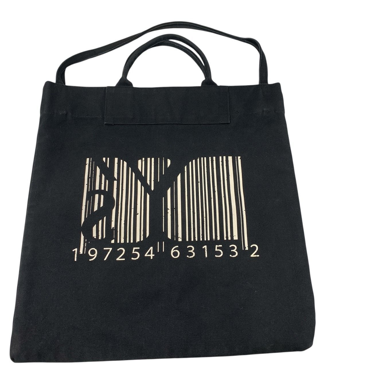 Yohji Yamamoto NOIR トートバッグ ショルダーバッグ ♪3682 23ss Y's ワイズ ヨウジヤマモト ロゴ プリント トートバッグ