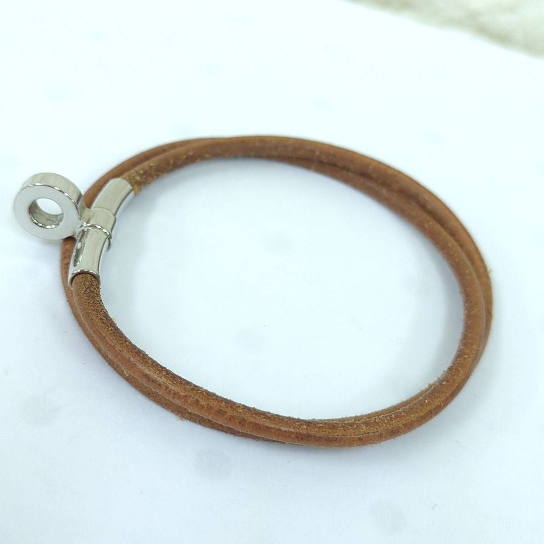 HERMES エルメス ドゥーブルケリー チョーカー ブレスレット ブラウン