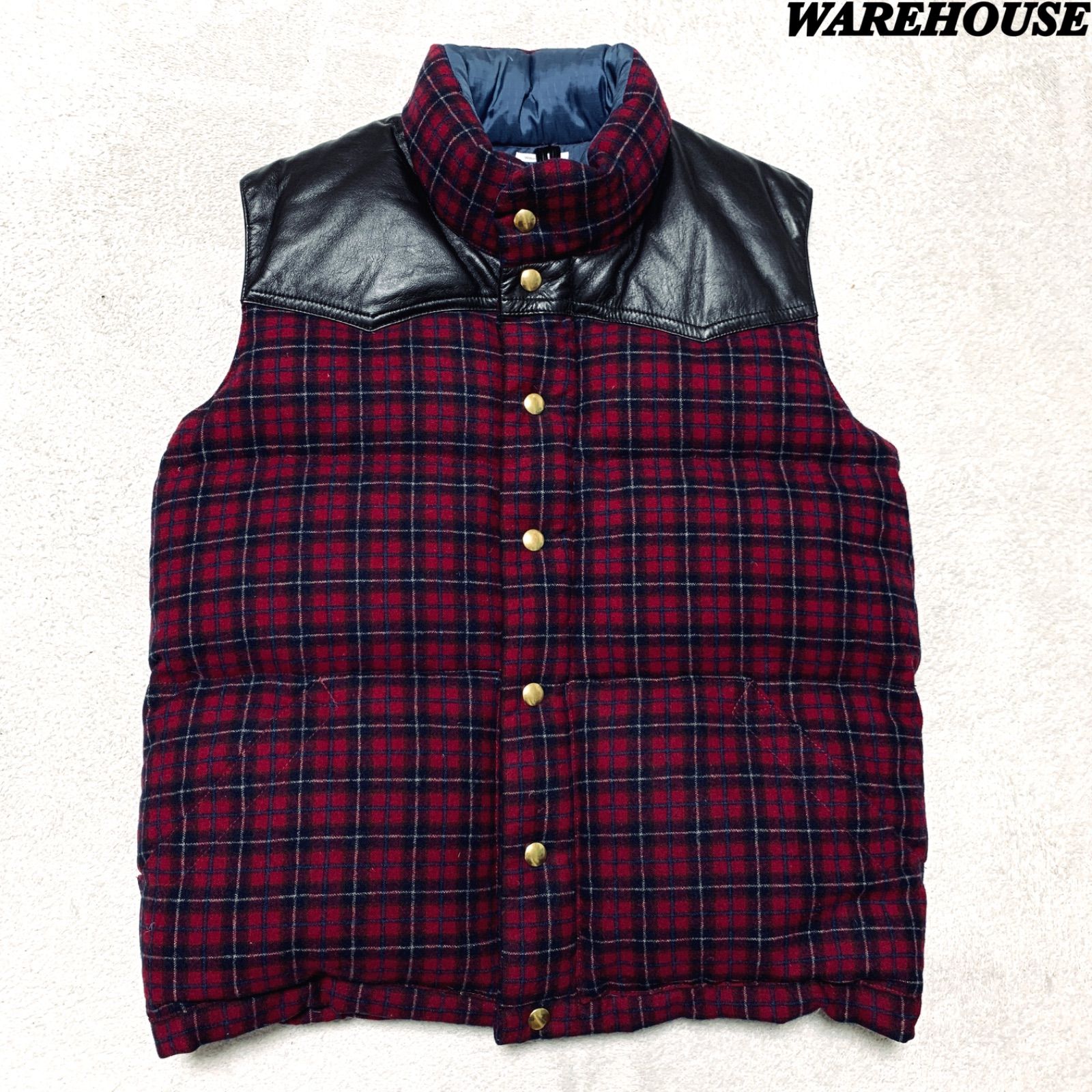 WAREHOUSE / CRESCENT DOWN WORKS USA製 アメリカ製 ダウンベスト 