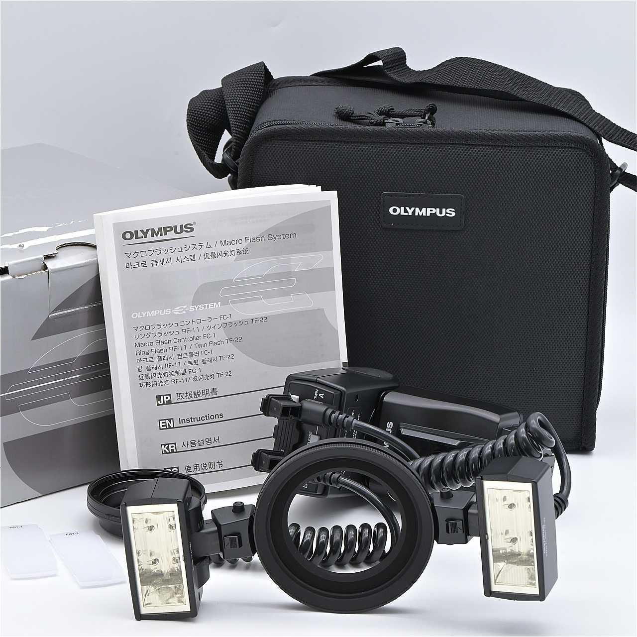 STF-22 ツインフラッシュセット　オリンパス　マクロ撮影用 OLYMPUS オリンパス ツインフラッシュセット STF-22 アクセサリ【中古